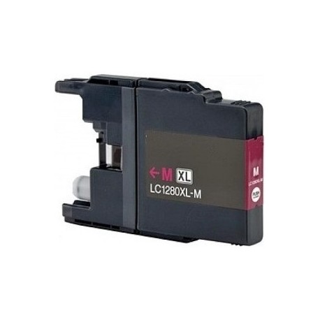 Cartridge Brother LC-1280XL Magenta - Červená kompatibilní cartridge