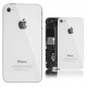 Apple iPhone 4 4S - White - rear battery cover