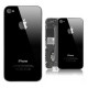 Apple iPhone 4 4S - Čierna - Zadný kryt batérie