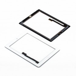 Apple iPad 3 + home button - Biela dotyková vrstva, dotykové sklo, dotyková doska pre tablet