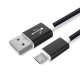 Data and power cable Micro USB - copper, nylon