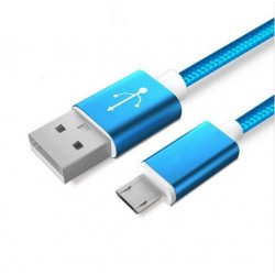 Datový a napájecí kabel Micro USB / USB - měď, nylon