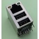 G40 USB + RJ45 Ethernet Cable Female Socket Connector With 2 LED