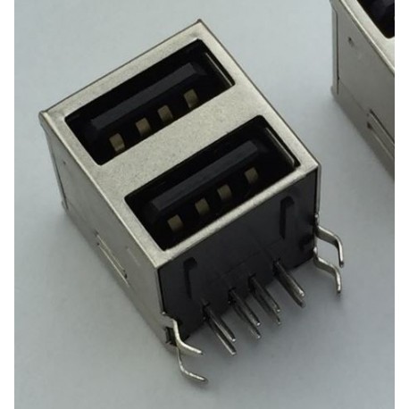 USB Type A Female Socket connector 2 in 1 G43