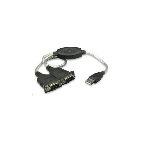 Manhattan USB Adapter, 2x serial port