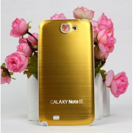 Samsung Galaxy Note 2 N7100 - Zadný kryt batérie - Hliník - Zlatá / biela