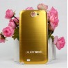 Samsung Galaxy Note 2 N7100 - Zadný kryt batérie - Hliník - Zlatá / biela