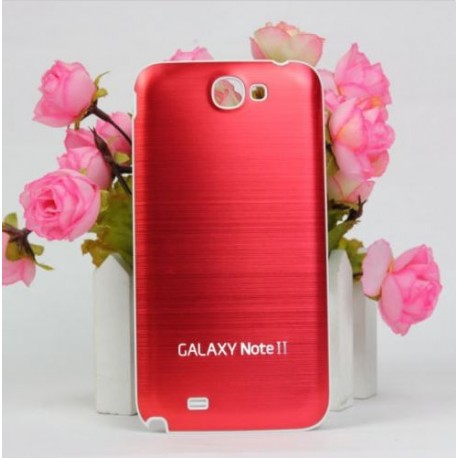 Samsung Galaxy Note 2 N7100 - Rear cover - Aluminium - Red / white
