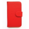 Pouzdro Samsung Galaxy Express i8730 - červená kůže
