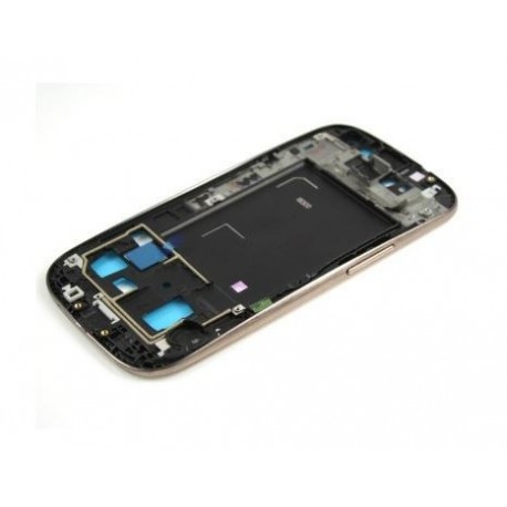 Samsung Galaxy S3 i9300 - rámček, čierny stredný diel, housing