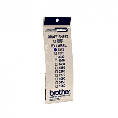 Brother ID-1212, etykieta stempel z przezroczystą pokrywą 12 sztuk (12x12 mm)