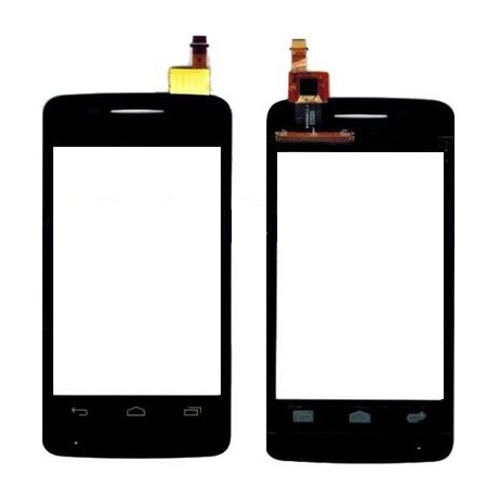 Alcatel One Touch Pixi 3 4010 4010E OT4010 - Čierna dotyková vrstva, dotykové sklo, dotyková doska + flex
