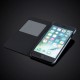 Apple iPhone 7 Plus (5.5") Skórzany pokrowiec Slim-Flip S-View PU - czarny