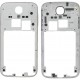 Samsung Galaxy S4 i9500 i9505 i9506 - frame, silver middle part, housing