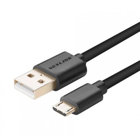 Voxlink dátový a napájací kábel micro USB 1m - čierny