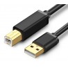 Datový kabel k tiskárně Ugreen - USB 2.0 - 1,5m