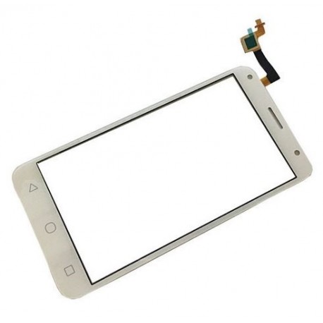 Alcatel One Touch Pixi 4 5.0 OT 5010 OT5010 5010D 50 - Biały panel dotykowy, szkło kontaktowe, tabliczka dotykowa + flex