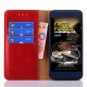 Asus Zenfone 5 A501CG A500KL - červené PU kožené puzdro