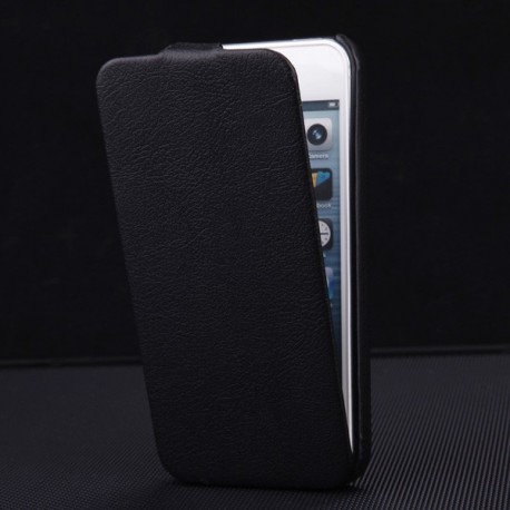 Apple iPhone 5 5S - Luxury PU leather - black housing