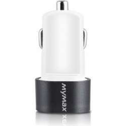 iMyMax autonabíjačka 2.1A, 2x USB - šedá
