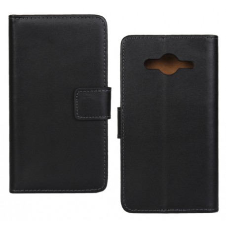Samsung Galaxy Core 2 G355 - Black Leather Case