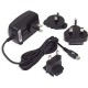 BlackBerry ASY-06338 travel charger with several extensions - mini USB