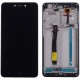 Xiaomi Redmi 4A - black LCD with frame + touch pad, touch glass, touch panel