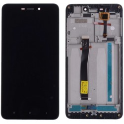 Xiaomi Redmi 4A - čierny LCD displej s rámčekom + dotyková vrstva, dotykové sklo, dotyková doska