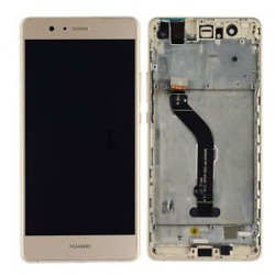 Huawei P9 Lite L23 L23 L23 L53 - Złoty panel dotykowy + wyświetlacz LCD z ramką