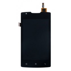 Lenovo A1000 - Čierny LCD displej + dotyková vrstva, dotykové sklo, dotyková doska + flex