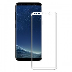 Protective Tempered Cover Glass for Samsung Galaxy S8 G950 - White