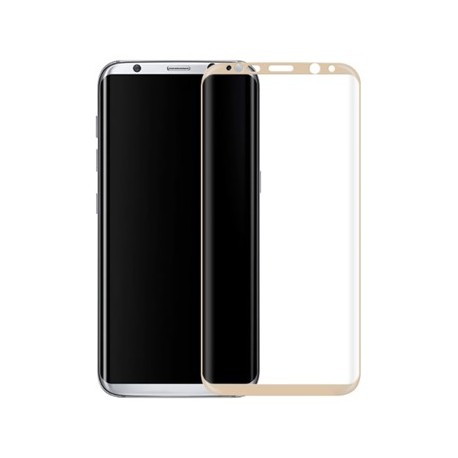 Ochranné tvrdené krycie sklo pre Samsung Galaxy S8 G950 - zlaté