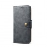 Lenuo Leather Flip Case for Samsung Galaxy J4 Plus - Gray