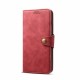 Lenuo Leather Flip Case for Samsung Galaxy J6 Plus - Red