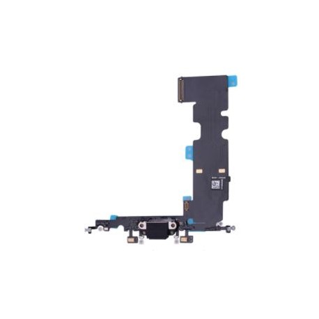 Apple iPhone 8 Plus - Charging connector + flex cable - black