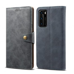 Huawei P40-flip case Lenuo Leather, gray 
