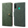 Lenuo Leather flip case for Huawei P40 Lite E, green