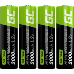 Battery Green Cell AA HR6 2000mAh - 4 pieces