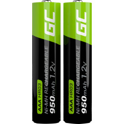 Battery Green Cell AAA HR03 950mAh - 2 pieces
