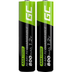 Baterie Green Cell AAA HR03 800mAh - 2 kusy