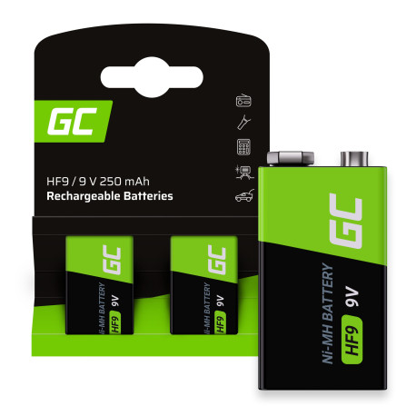 Battery Green Cell HF9 250mAh 2 pieces