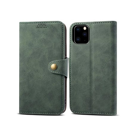 Lenuo Leather flip case for iPhone 11 Pro, green