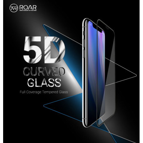 Roar Glass - Szkło ochronne 5D do Apple iPhone 7/8 4.7 "- czarne