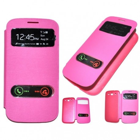 Samsung Galaxy S3 i9300 - Růžový flip S-View