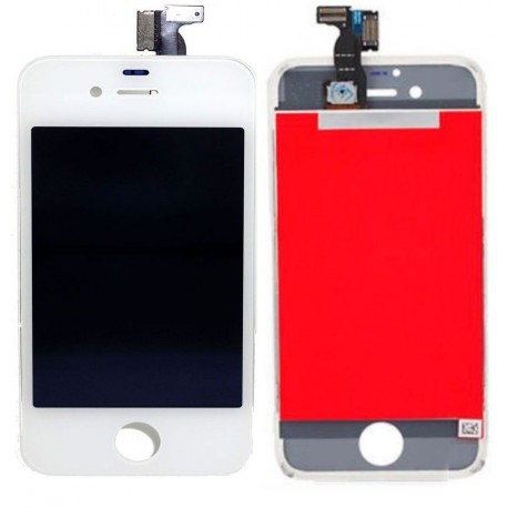 Apple iPhone 4s - Bílý LCD displej + dotyková vrstva, dotykové sklo, dotyková deska